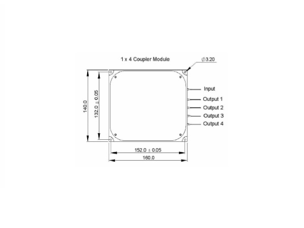 1x4/1x8保偏光纤耦合器模块